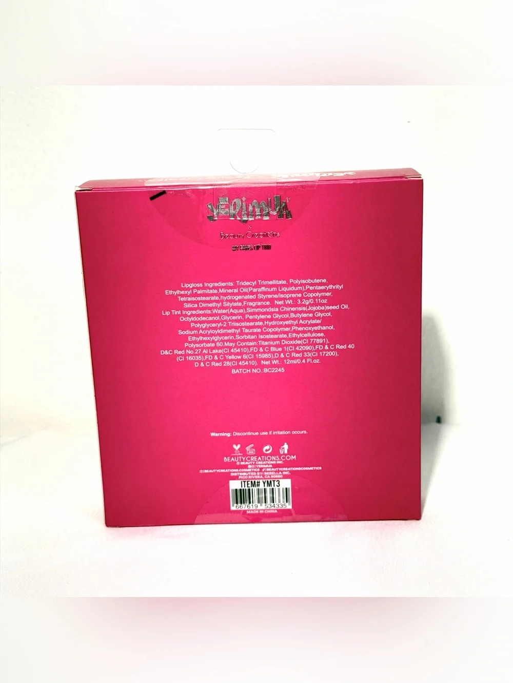 Yeri mua Beauty Creations Lip Trio - Hot Pink Shades Brand New